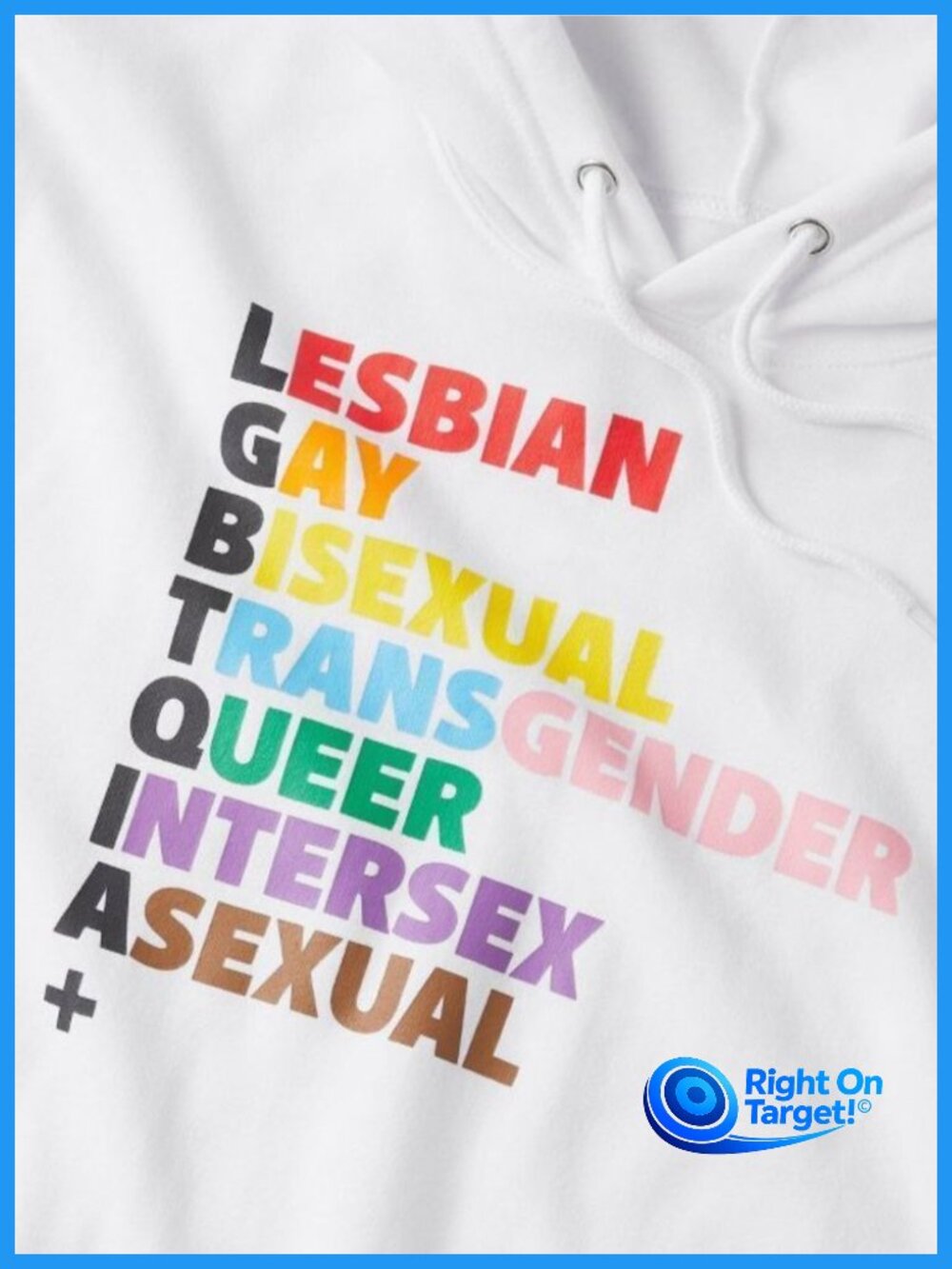 XS - LGBTQIA Unisex Hooded Sweatshirt - White